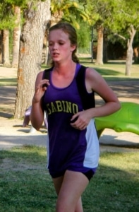 Hailey in a cross country race
