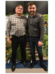 Andrew Poalilo and his father